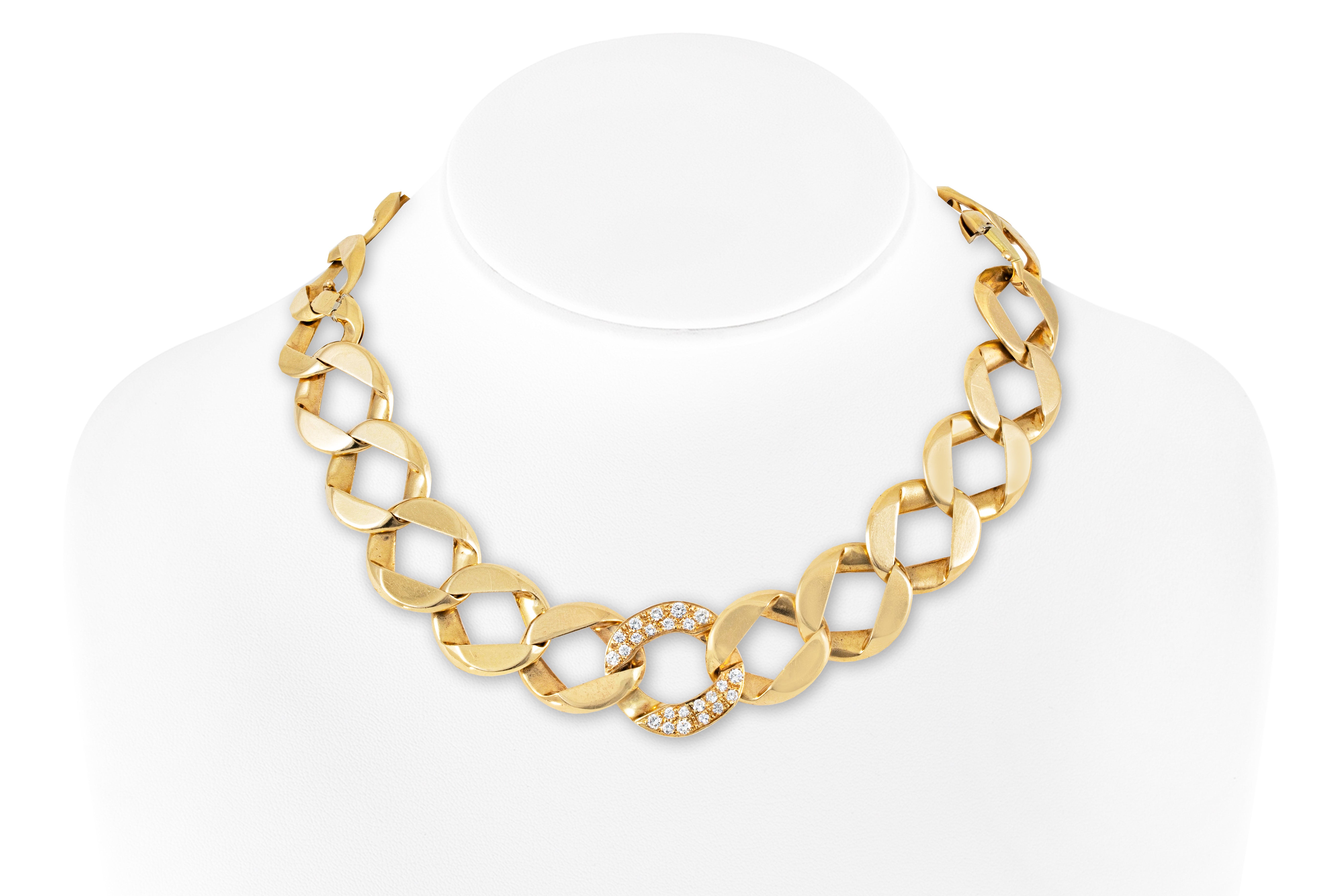 Set of Two Flat Curb Link Gold Bracelets