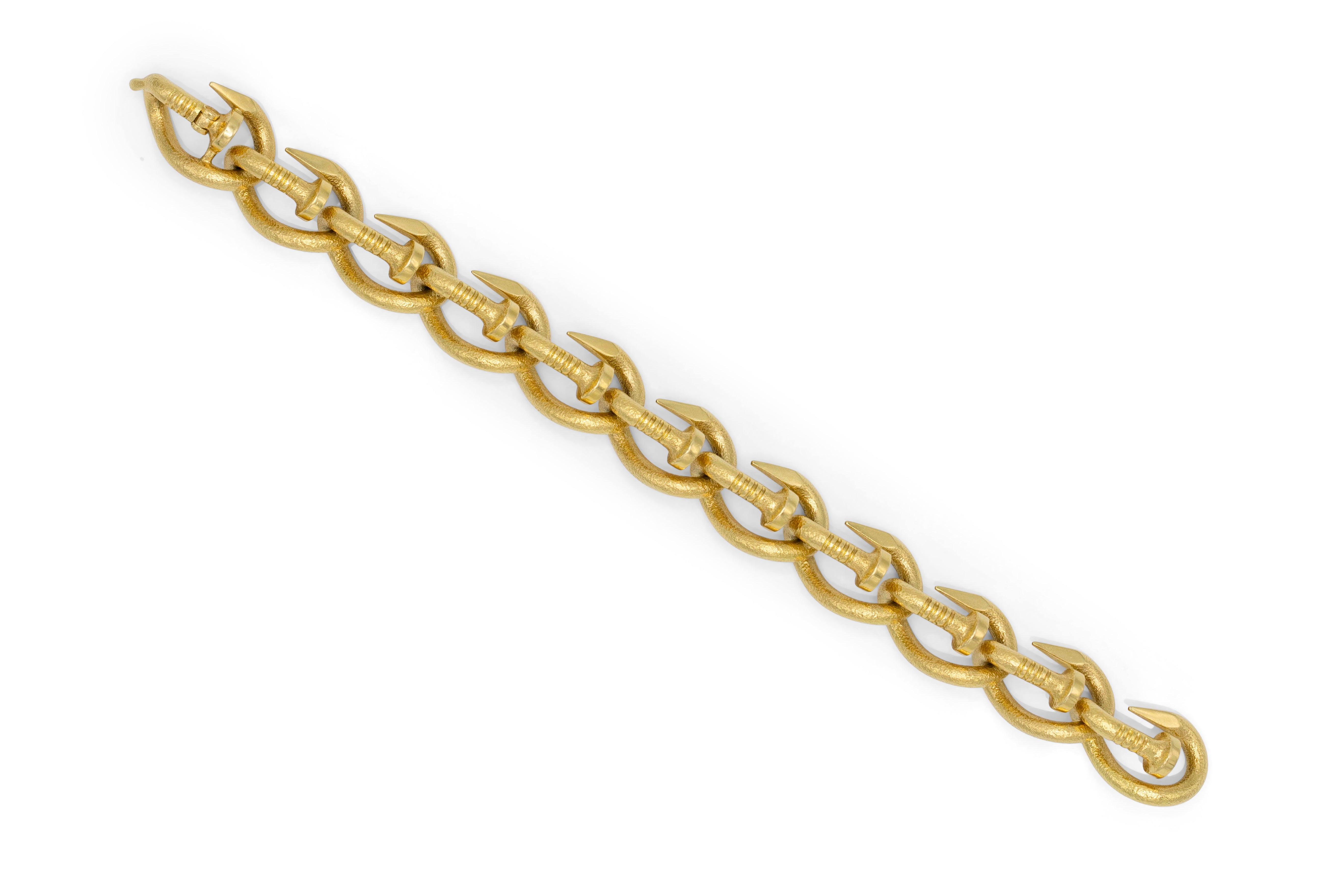 David Webb Nail Chain Bracelet