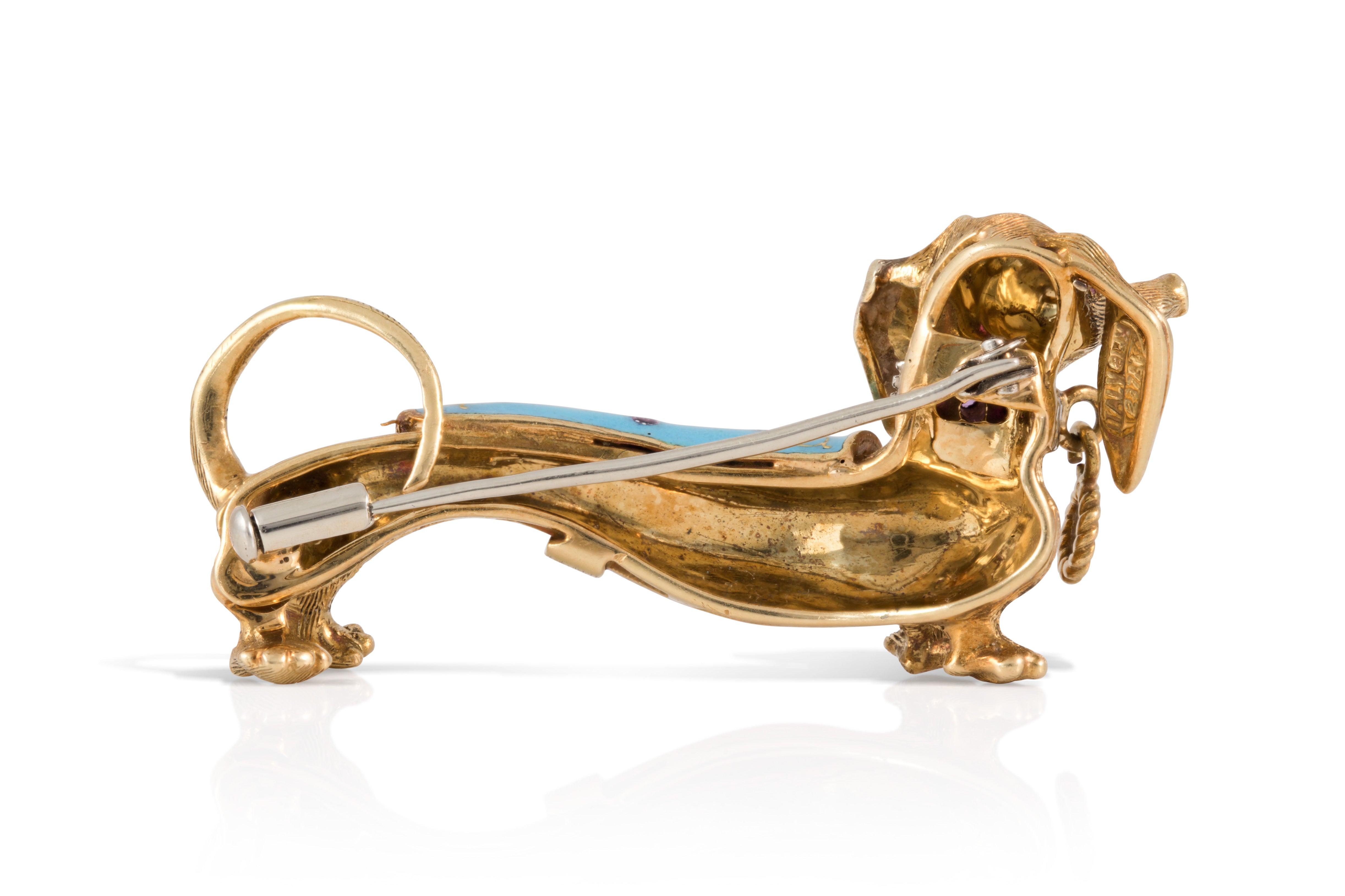 Dachsund Gold Pin