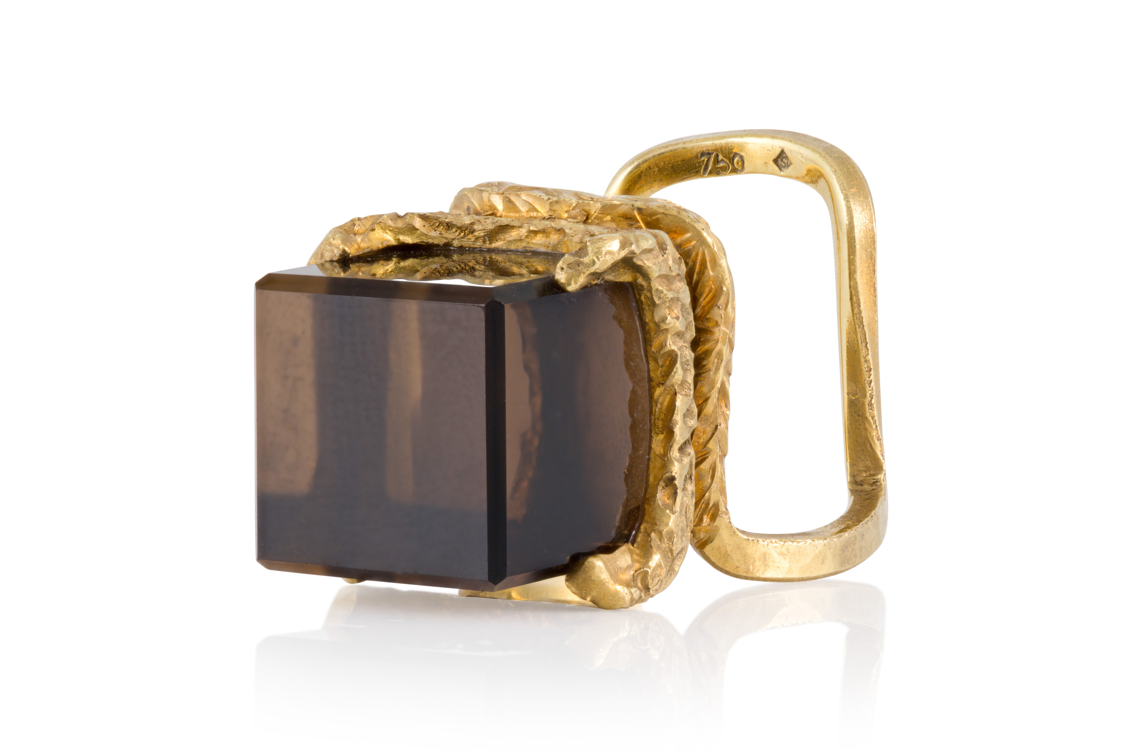 H. Stern Smoky Quartz Cubic Ring