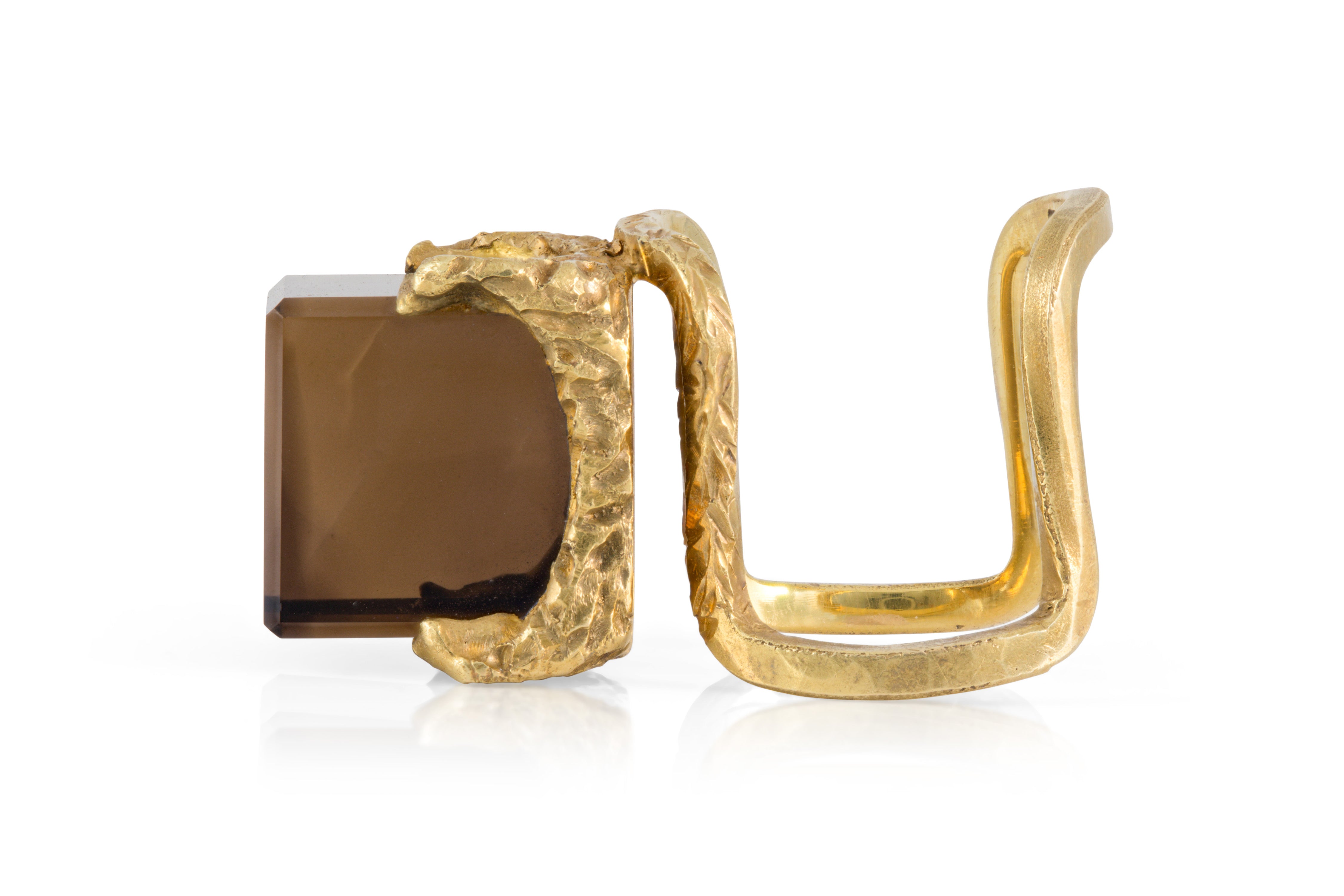 H. Stern Smoky Quartz Cubic Ring