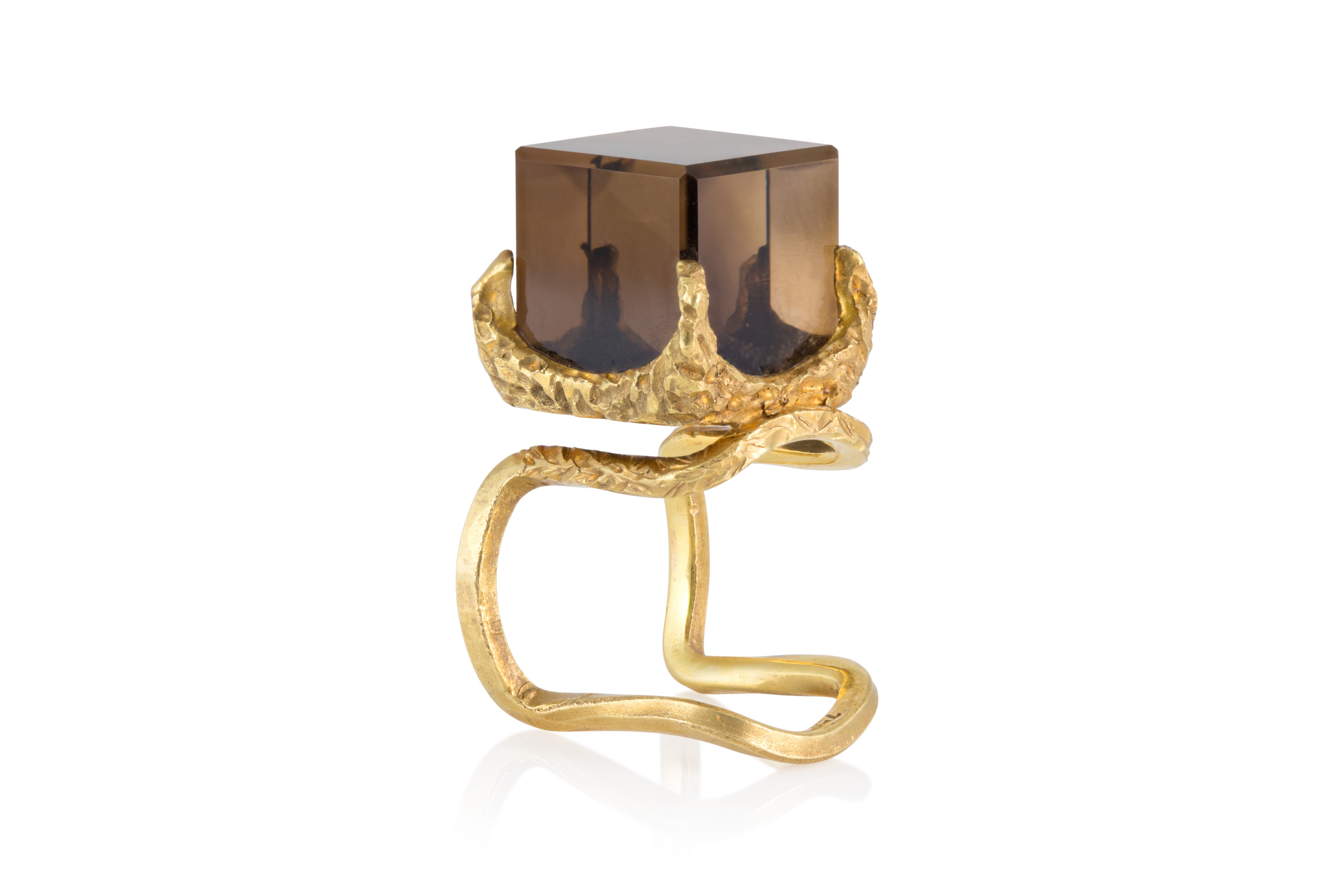 H. Stern Smoky Quartz Cubic Ring