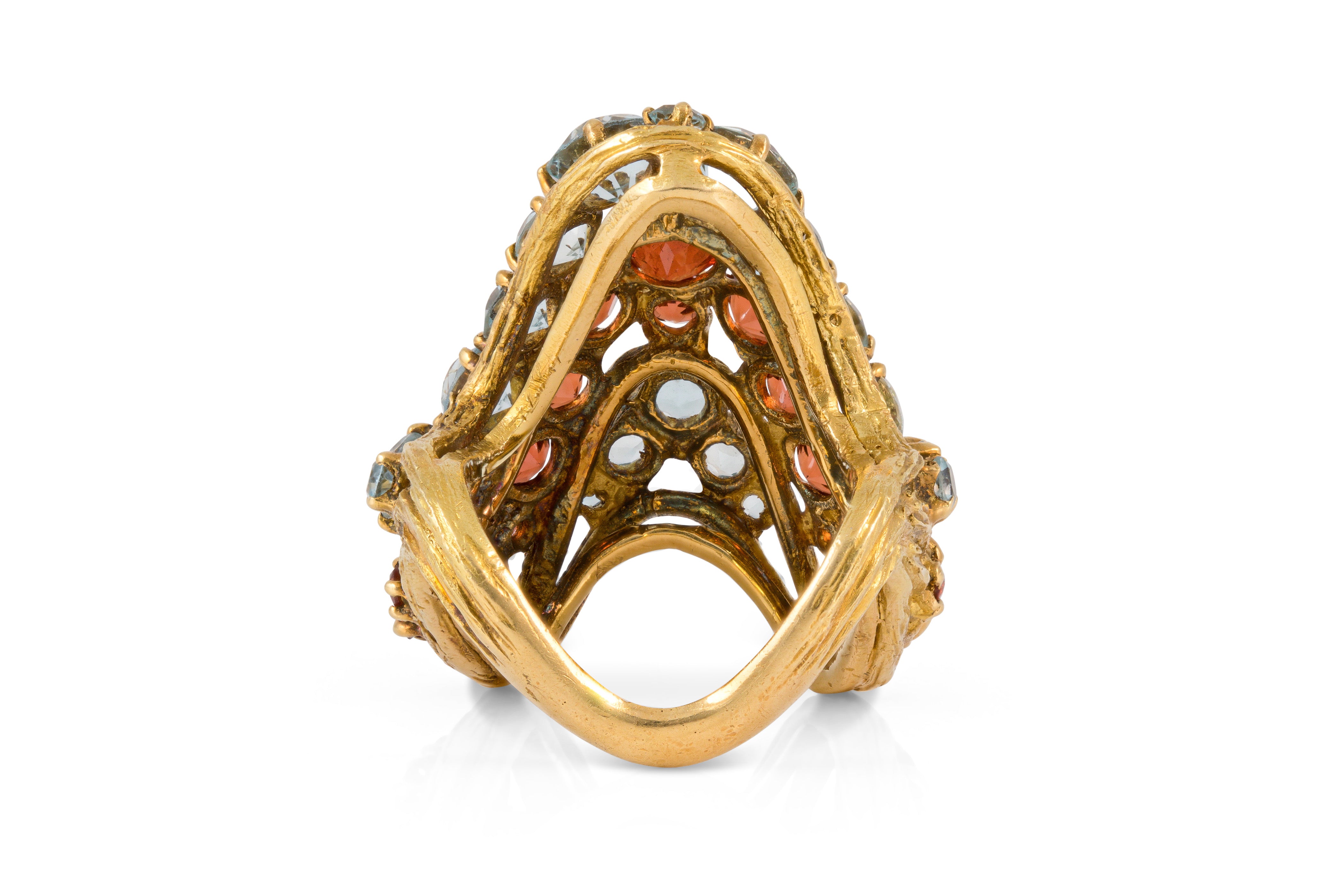 H. Stern Aquamarine and Citrine Ring