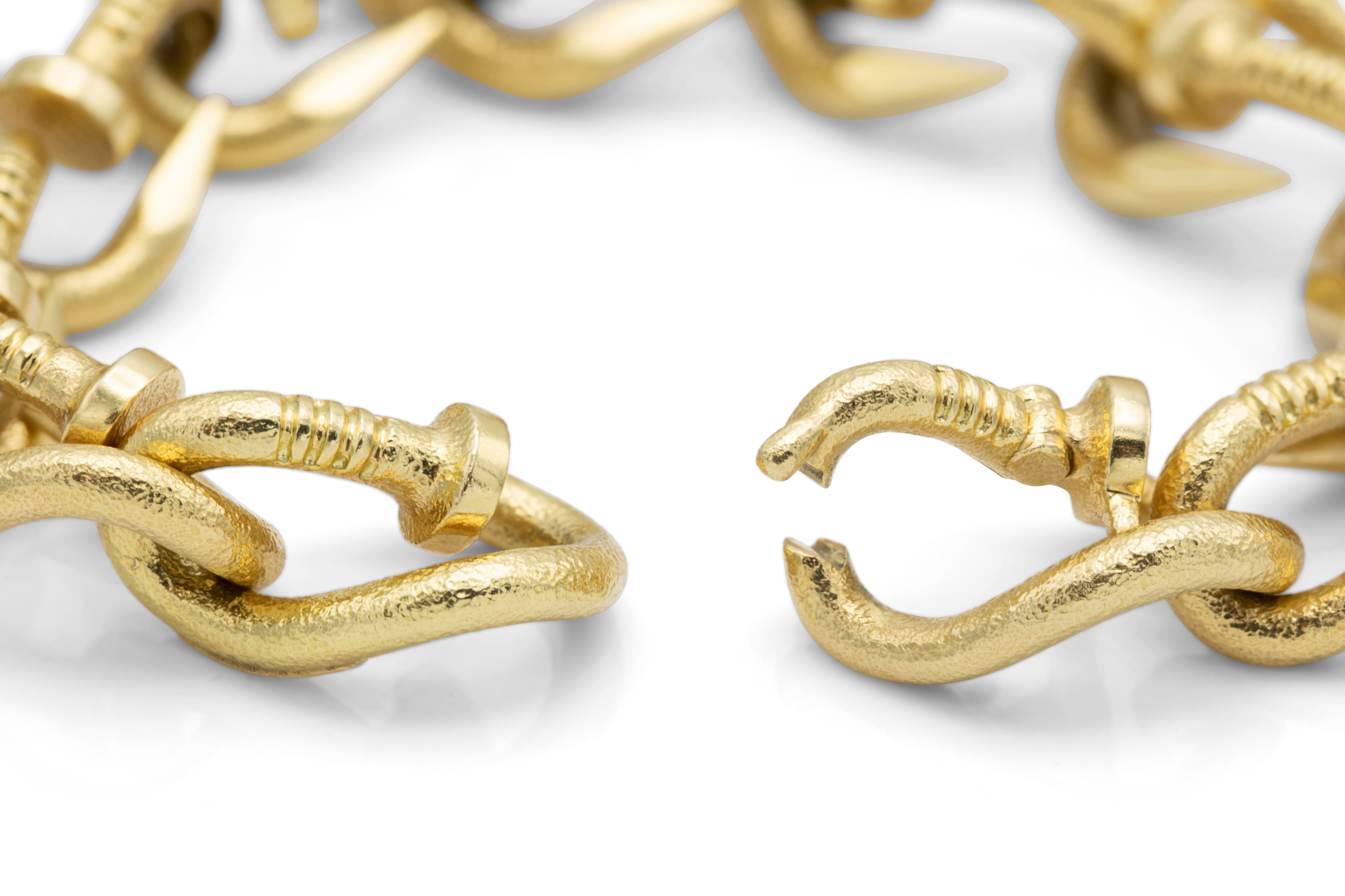 David Webb Nail Chain Bracelet